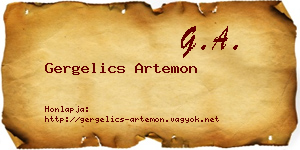 Gergelics Artemon névjegykártya